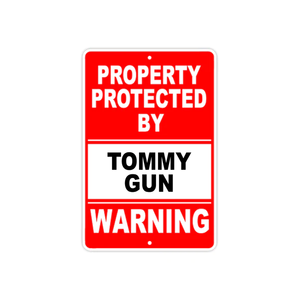 funny gun warning signs