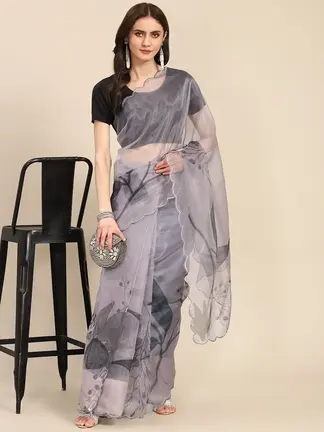 organza-fabric-grey-digital-printed-saree