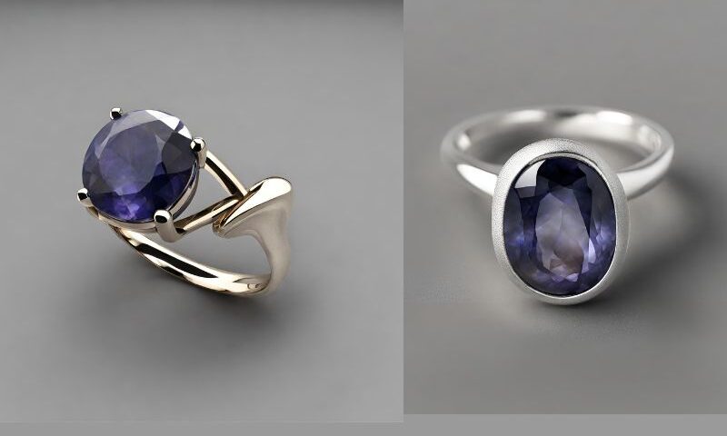 iolite rings for women, iolite ring in sterling silver, sterling silver rings, silver rigs for women, iolite ring for men