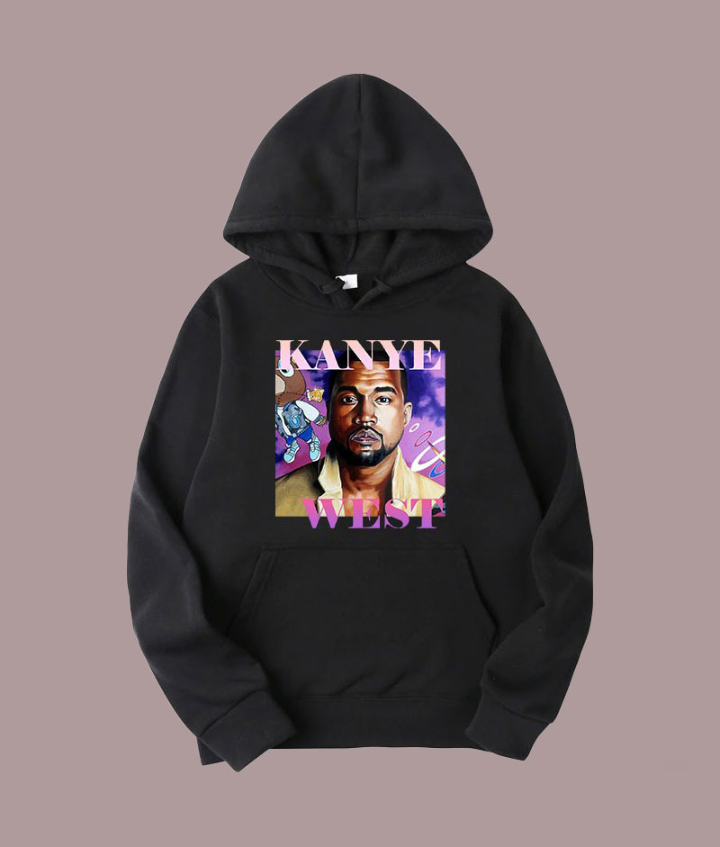 Kanye West Retro Vintage Poster Hoodie Stylish Fusion