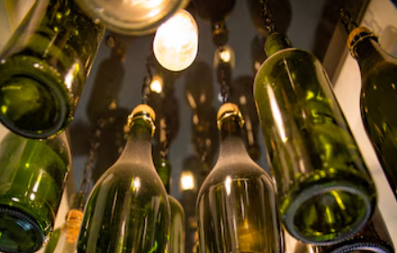 Recycled Bottle Lamps