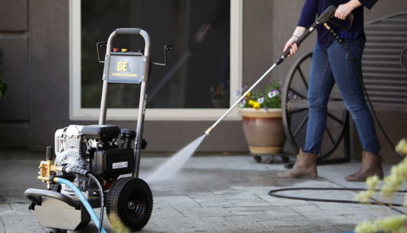 Pressure washers have power options including electricity or gas