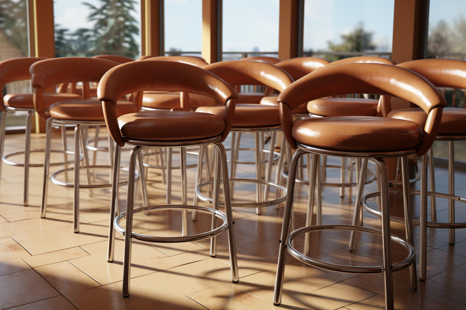 Leather Bar Stools