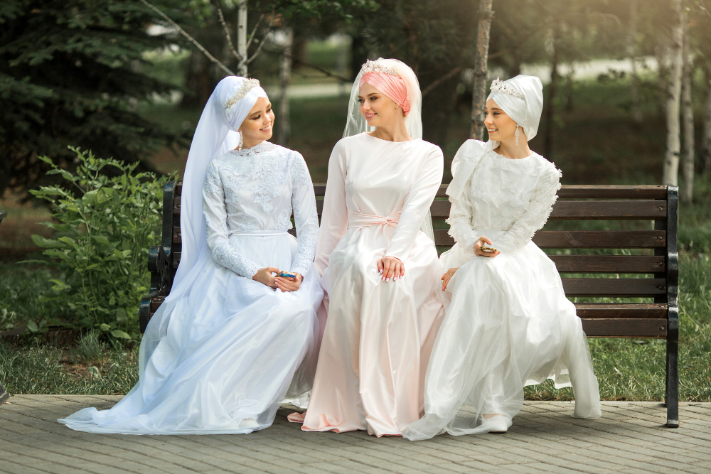 Muslim modest wedding dresses