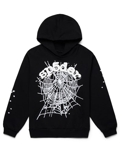 Sp5der OG Web Hoodie Black