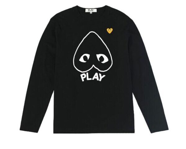 CDG-Men-Yellow-Heart-Logo-Sweatshirt