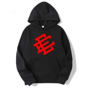 Eric-Emanuel-Red-Printed-Hoodie