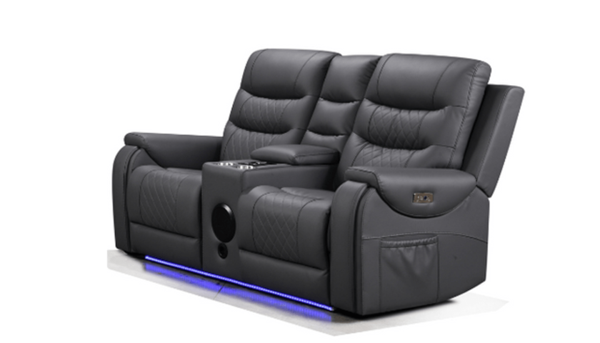 Forbes 2 Seater Electric Recliner Smart Sofa Aire Leather