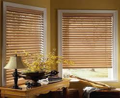 Faux wood blinds