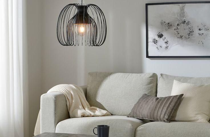 black wire lampshade i