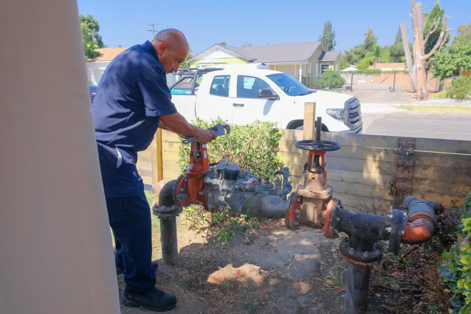 Backflow preventer testing