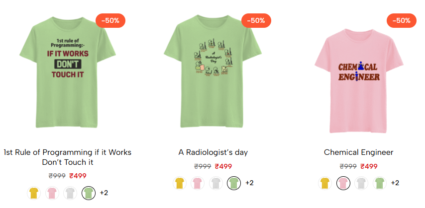 Professional T-shirts for men